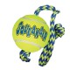 KONG Air Squeak Tennis Ball w/ Rope